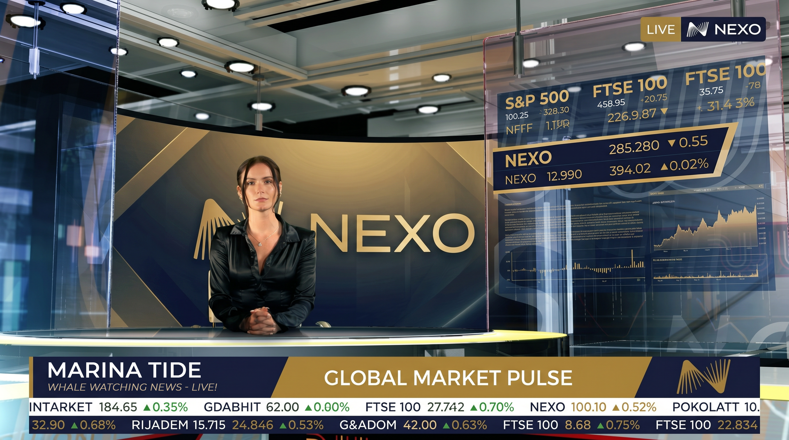 Nexo branded studio — Marina Tide